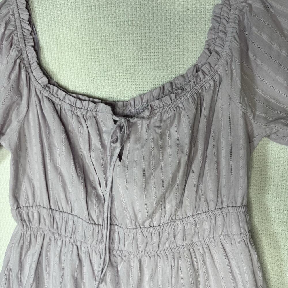Lost + Wander Lavender Mini Dress Women’s Large Puff Sleeve Cottagecore Tiered - Picture 10 of 15
